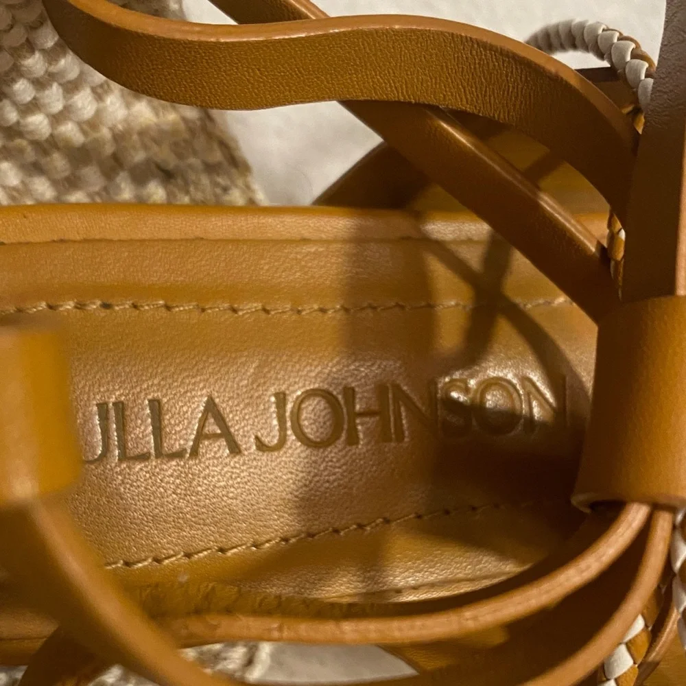 ULLA JOHNSON Brown Espadrille Lace-Up Women's Shoes